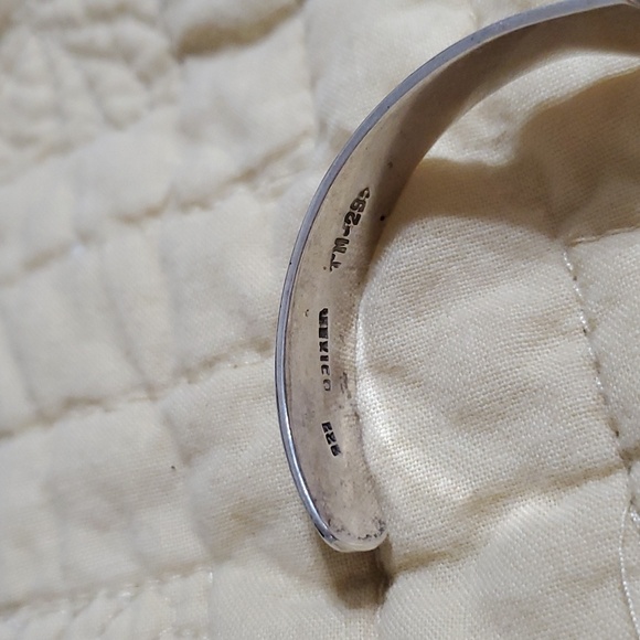 Taxco 925 Sterling Silver Freeform Cuff Bracelet - Picture 4 of 4